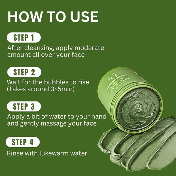 Basil Bubble Glow Mask